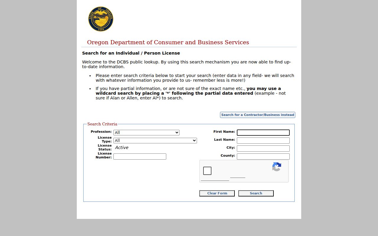 Beaverton residents directory Oregon license verification search