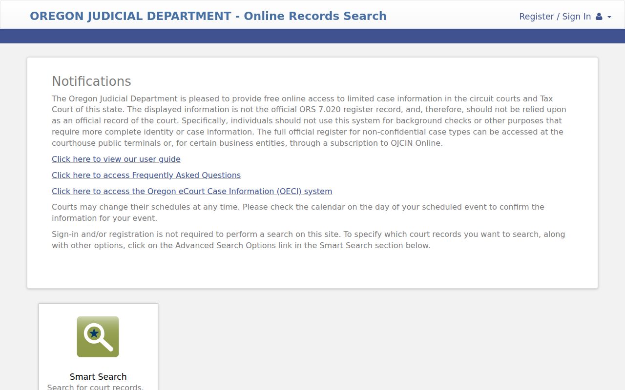 Beaverton residents directory Oregon court records search portal